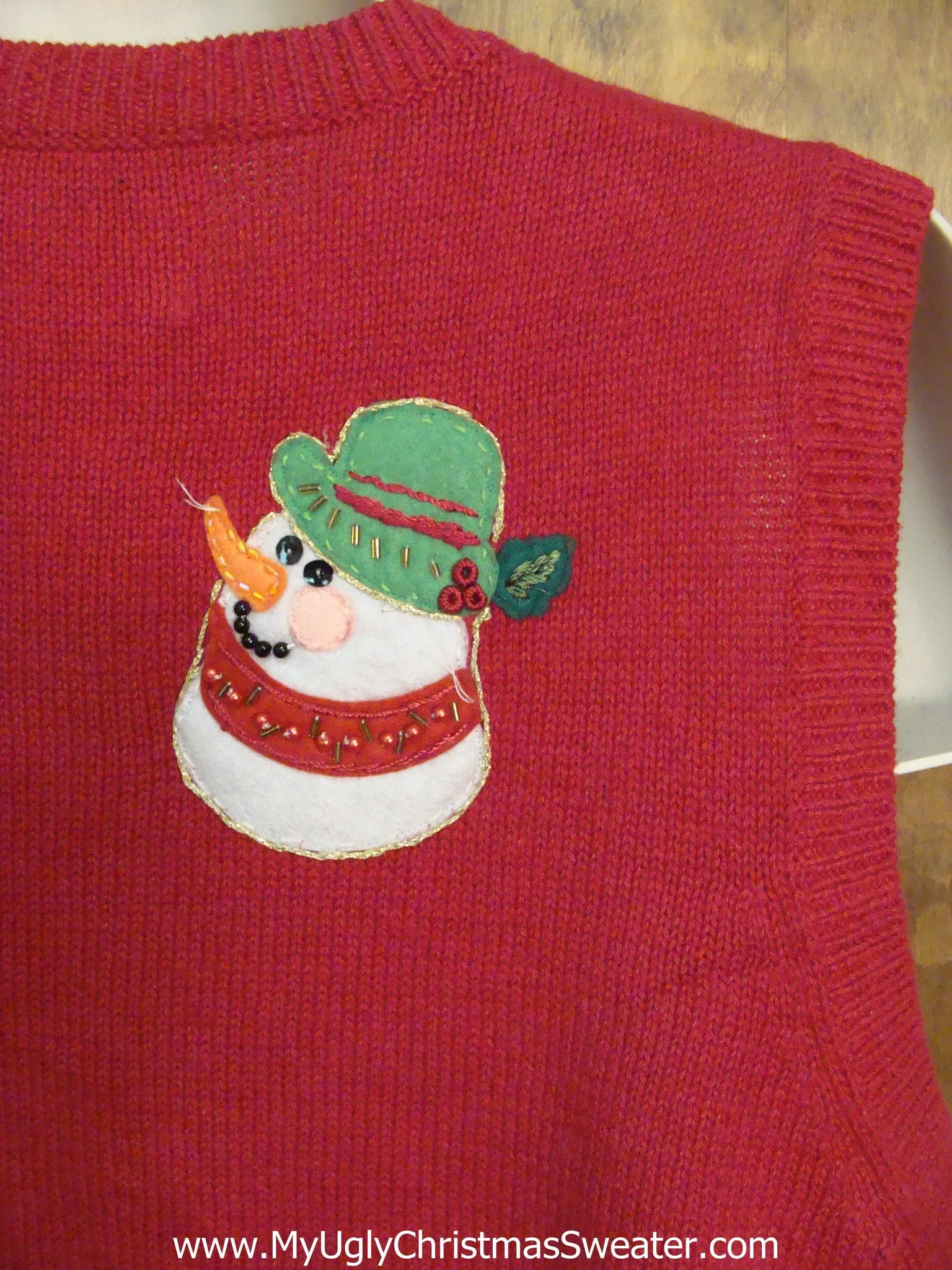 Snowman 6pack Ugliest Christmas Sweater Vest