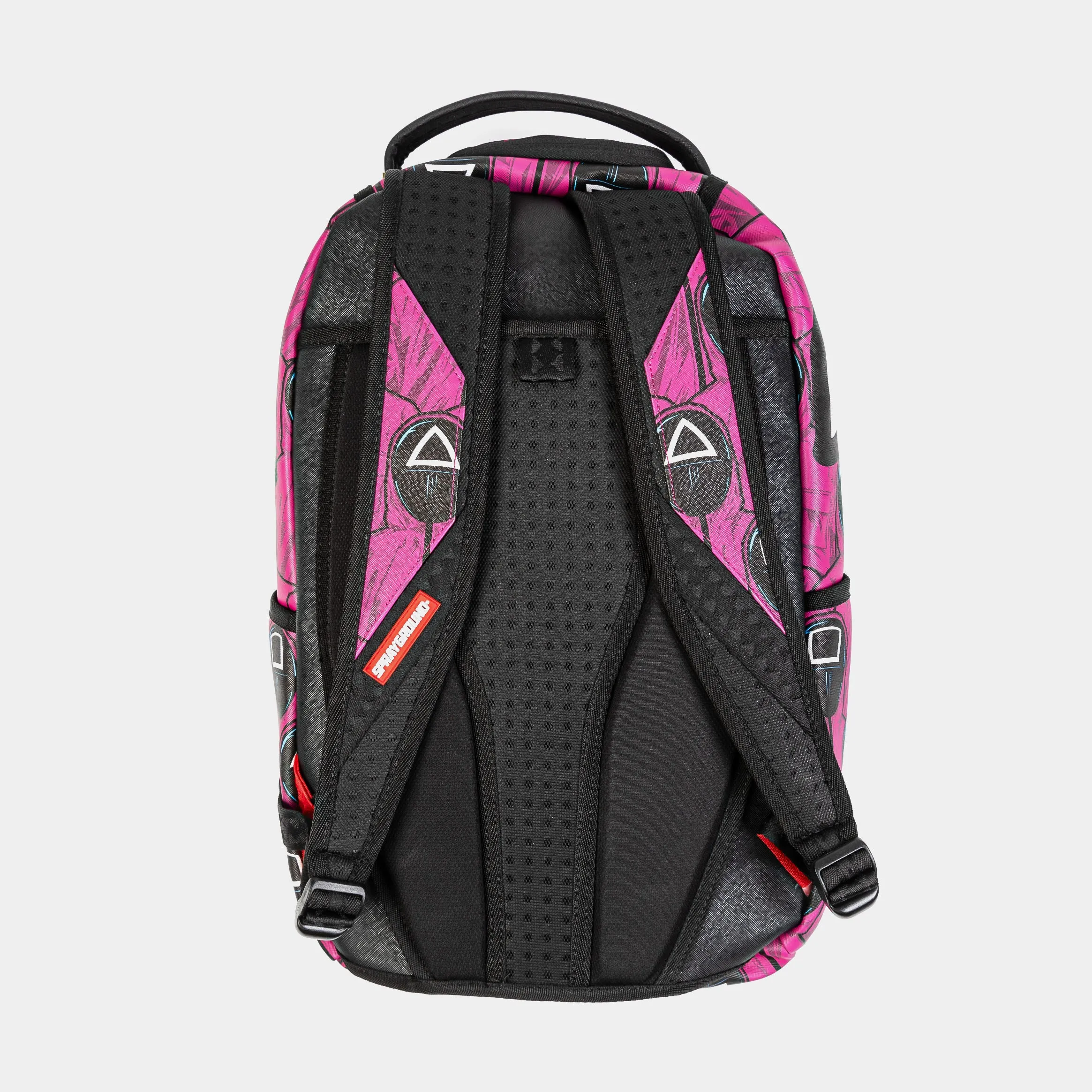 Squid Game Embossed Mens Backpack (Purple/Black)