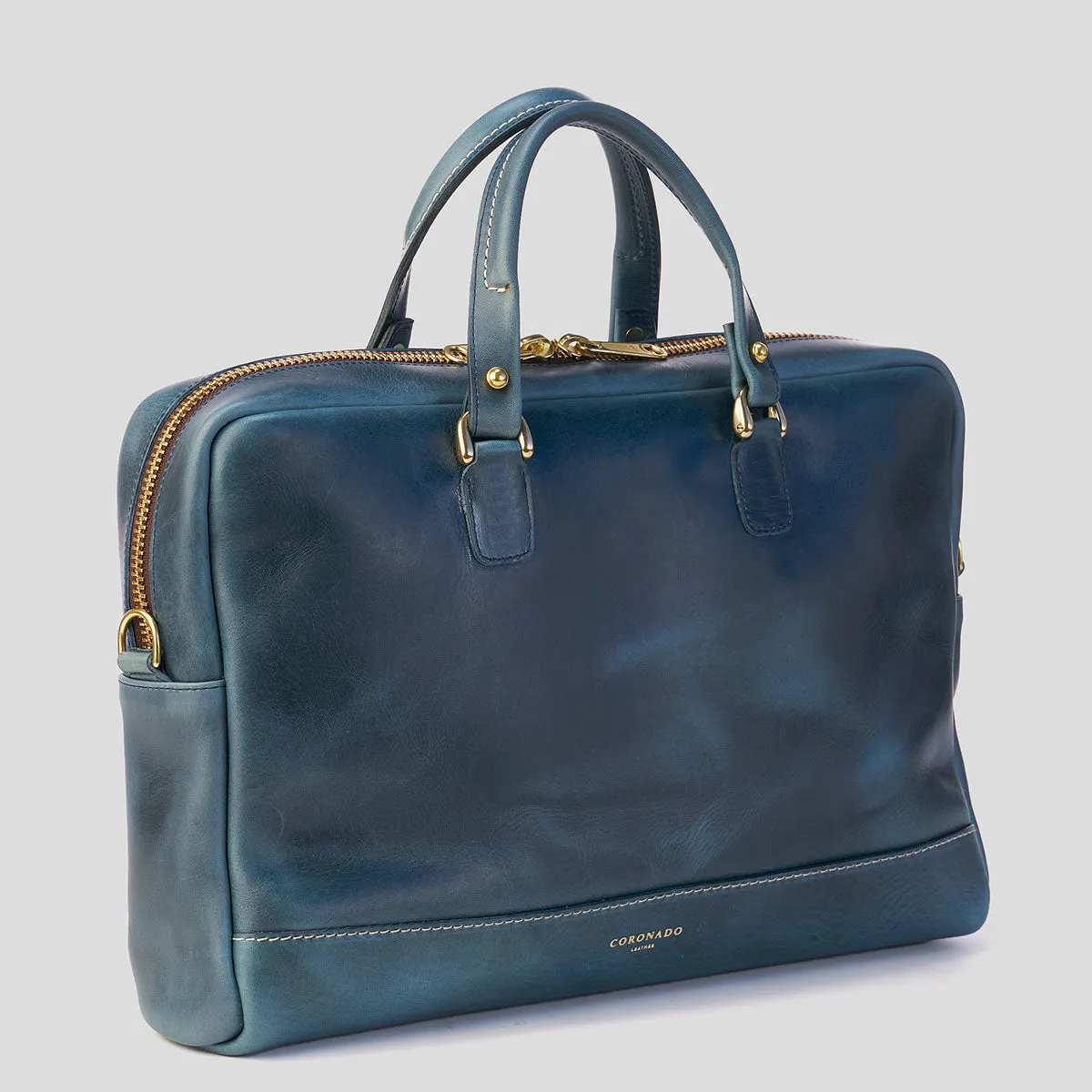 The Porter Briefcase No.210 | Horween® Indigo