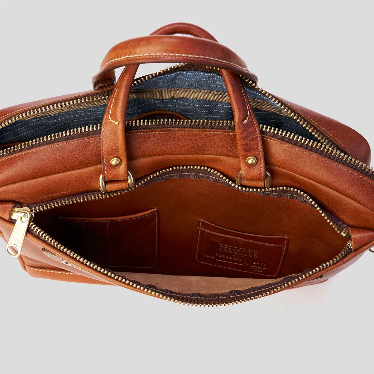 The Porter Briefcase No.210 | Horween® Indigo