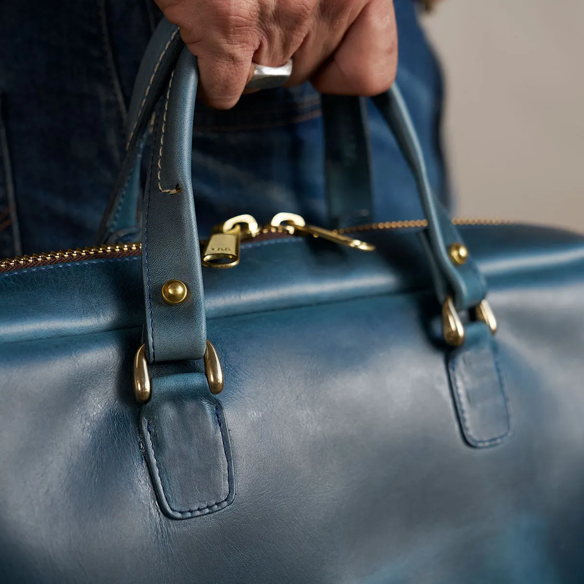 The Porter Briefcase No.210 | Horween® Indigo