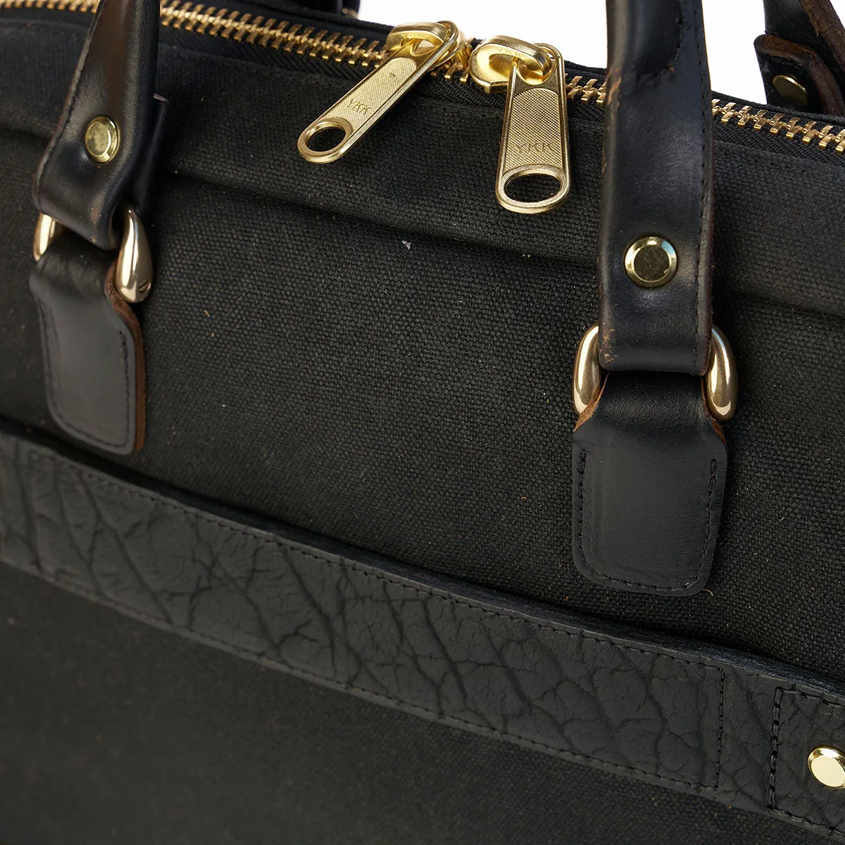 The Porter Briefcase No.215 | Bison Black