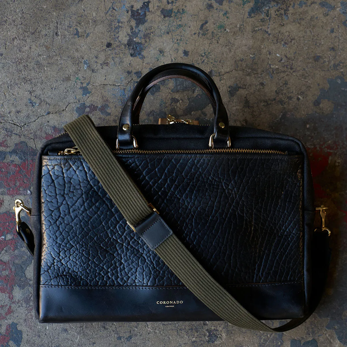 The Porter Briefcase No.215 | Bison Black