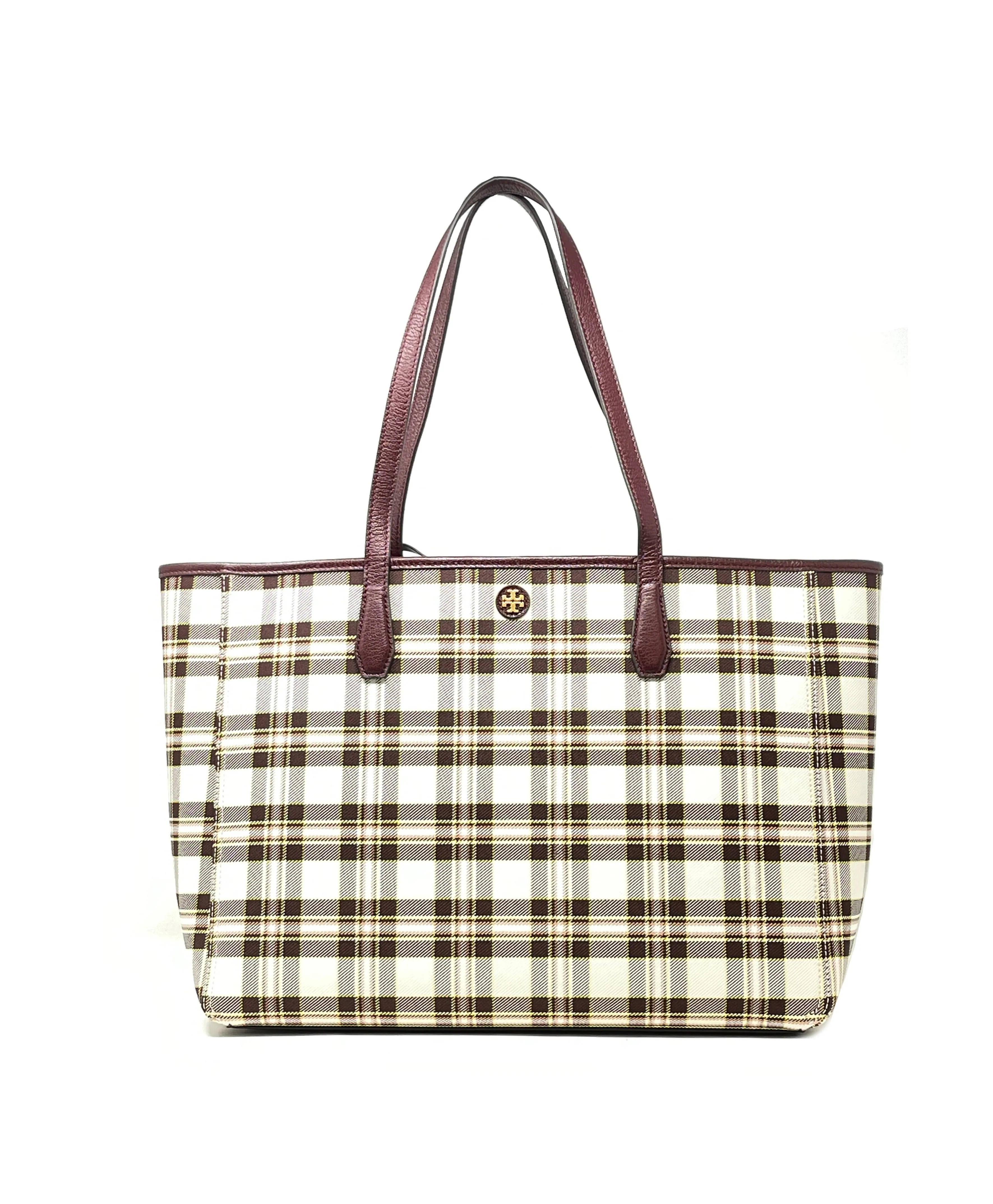 Tory Burch Brie Plaid Blake Plaid Tote