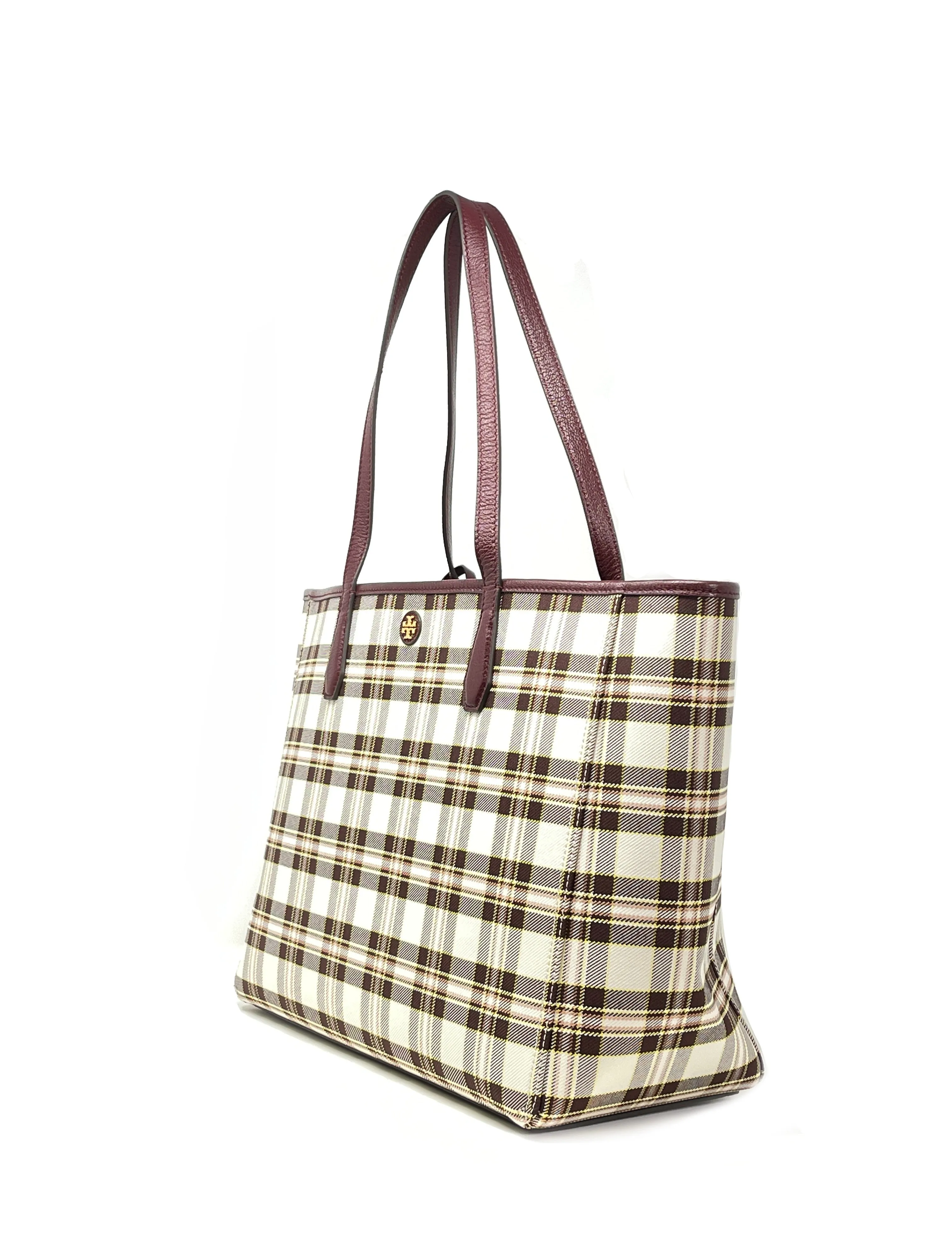 Tory Burch Brie Plaid Blake Plaid Tote