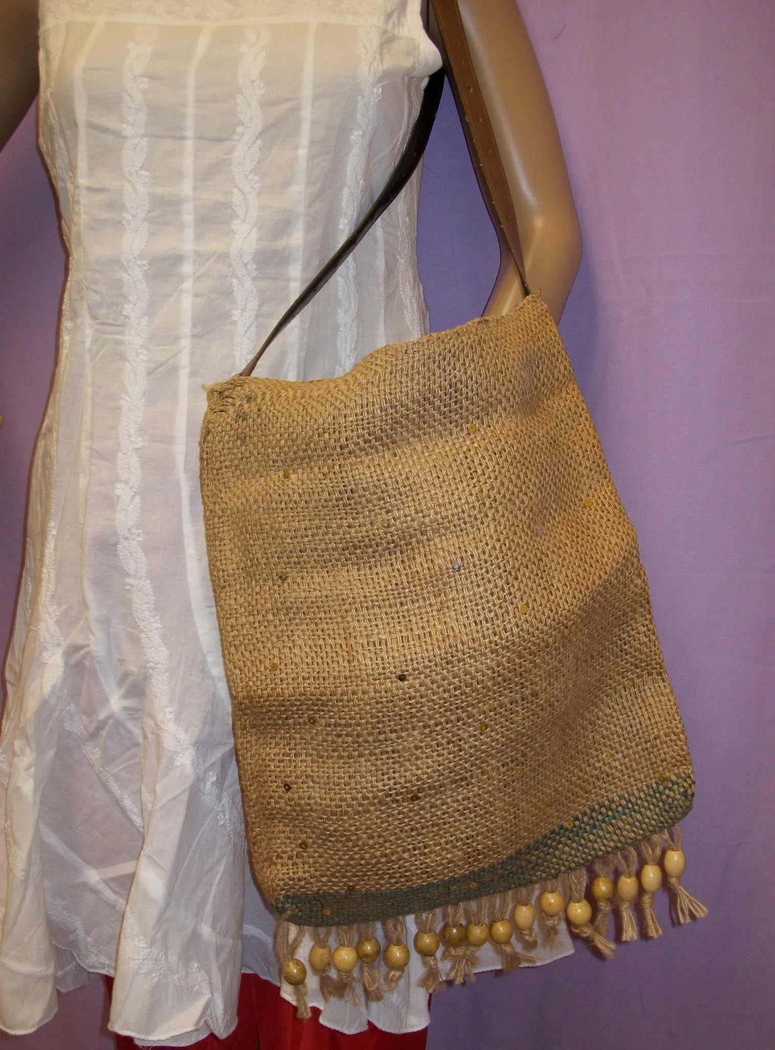 Tote Bag 146 Jute Multi Use Shoulder Bag Shieno