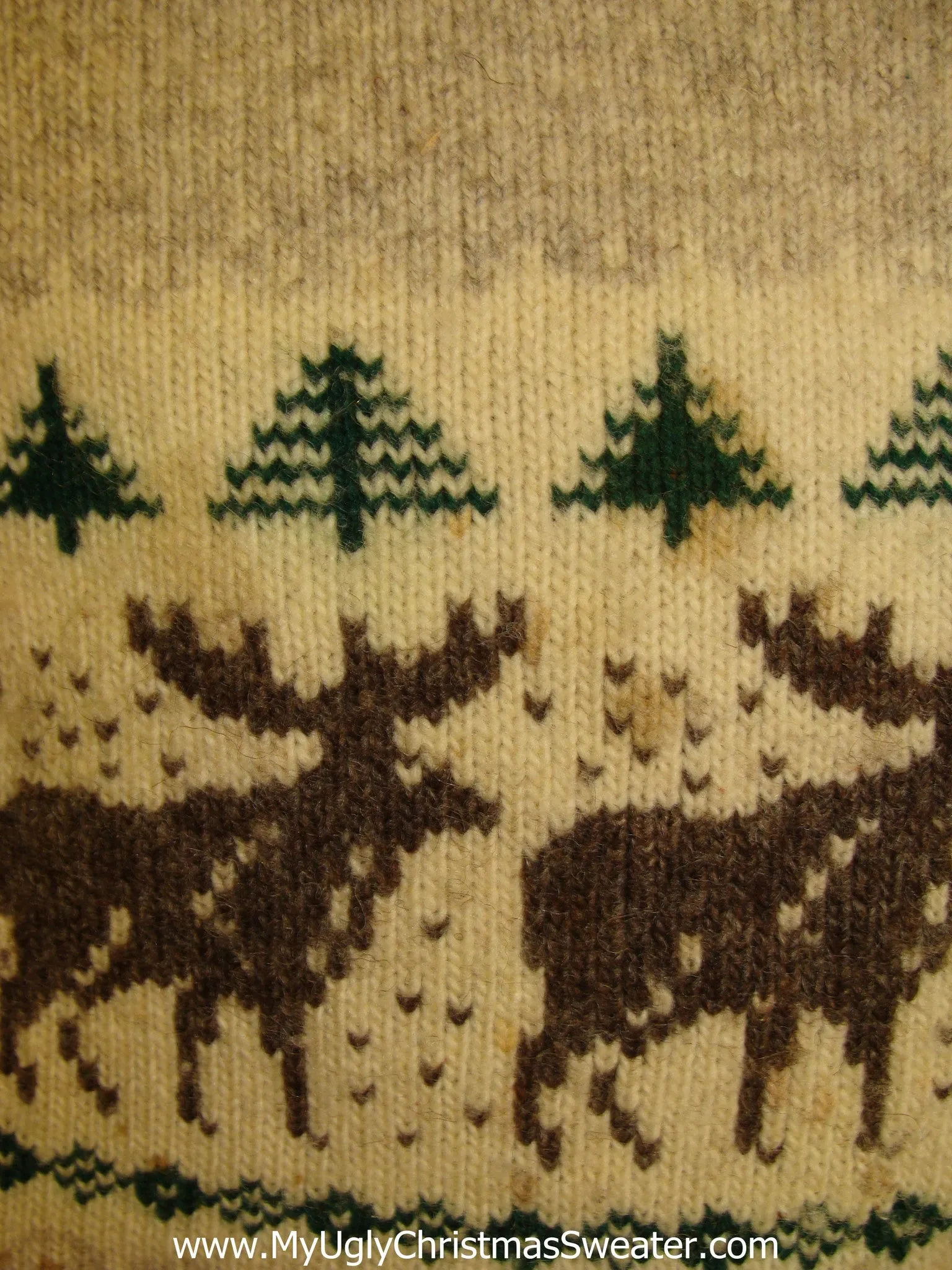 Vintage Reindeer Trio Ugliest Christmas Sweater