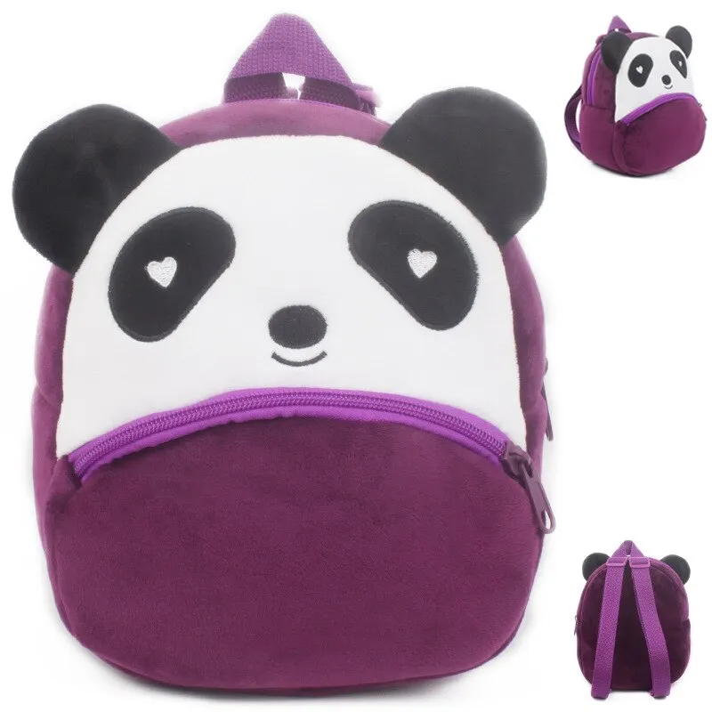 Wenkouban 3D Cartoon Plush Children Backpacks Kindergarten School Bags For Baby Boys And Girls Backpacks Cute Animal Kids Backpack Bookbag