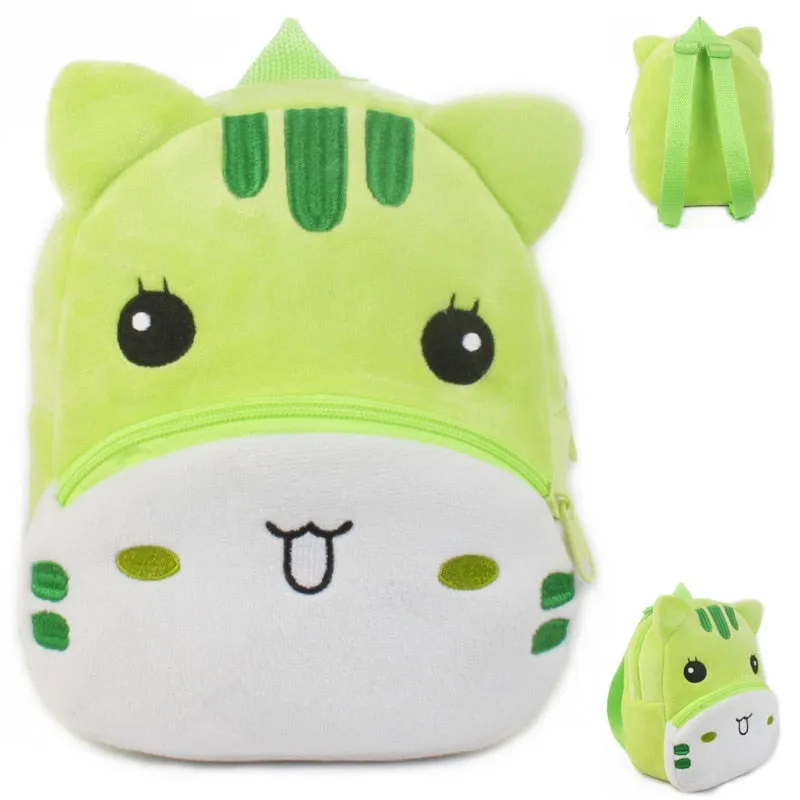 Wenkouban 3D Cartoon Plush Children Backpacks Kindergarten School Bags For Baby Boys And Girls Backpacks Cute Animal Kids Backpack Bookbag