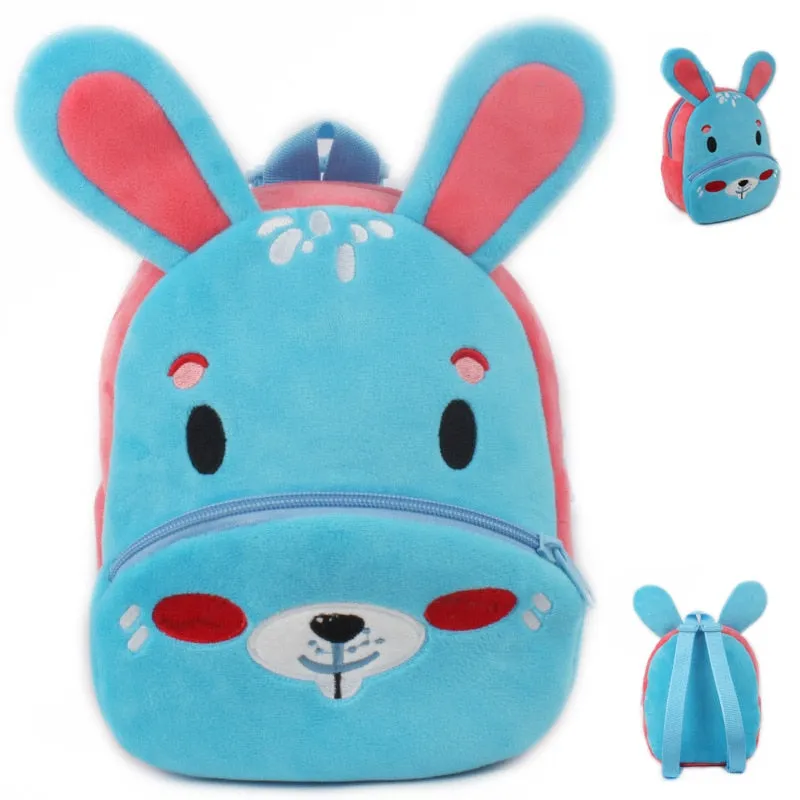 Wenkouban 3D Cartoon Plush Children Backpacks Kindergarten School Bags For Baby Boys And Girls Backpacks Cute Animal Kids Backpack Bookbag