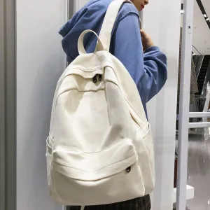 Wenkouban Student Female Cotton Canvas Backpack Kawaii Women Vintage School Bag Teenage Girl Cute Backpacks Fashion Ladies Luxury Bag Book