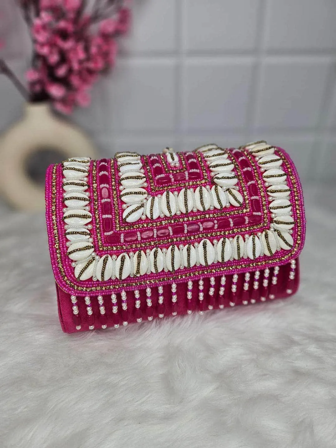 Women Jute Hand Clutch