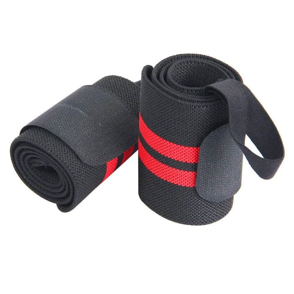 Wrist Wraps with Thumb Loop | (Red Black) Pack of 1